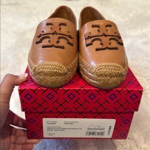 Tory Burch Tan Espadrille ines Flats